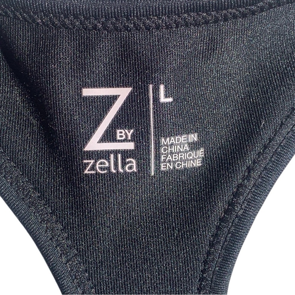Z by Zella Black Mesh Panel Tank Top Size Large - Picture 8 of 10